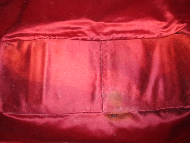 PRADA 1BG166 Clear bag Plex Canapa fabric 2WAY Shoulder Bag Vinyl Red