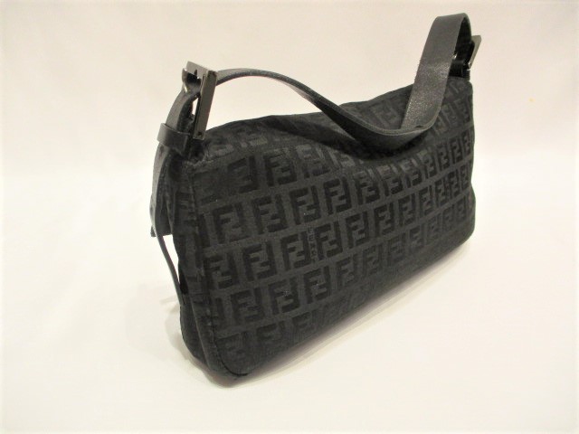 Fendi-Zucchino Baguette Shoulder Bag - Couture Traders