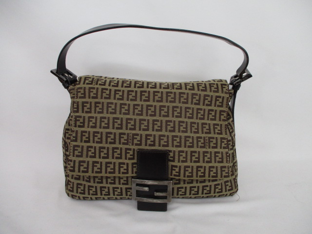 Brown Fendi Zucchino Mamma Forever Shoulder Bag