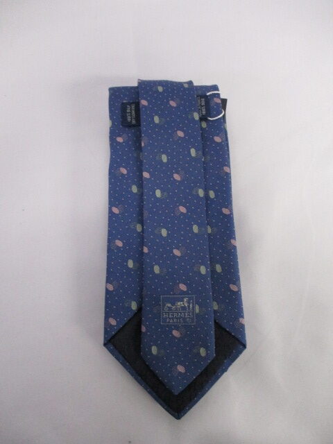 Hermes-Silk Egg Print Tie - Couture Traders