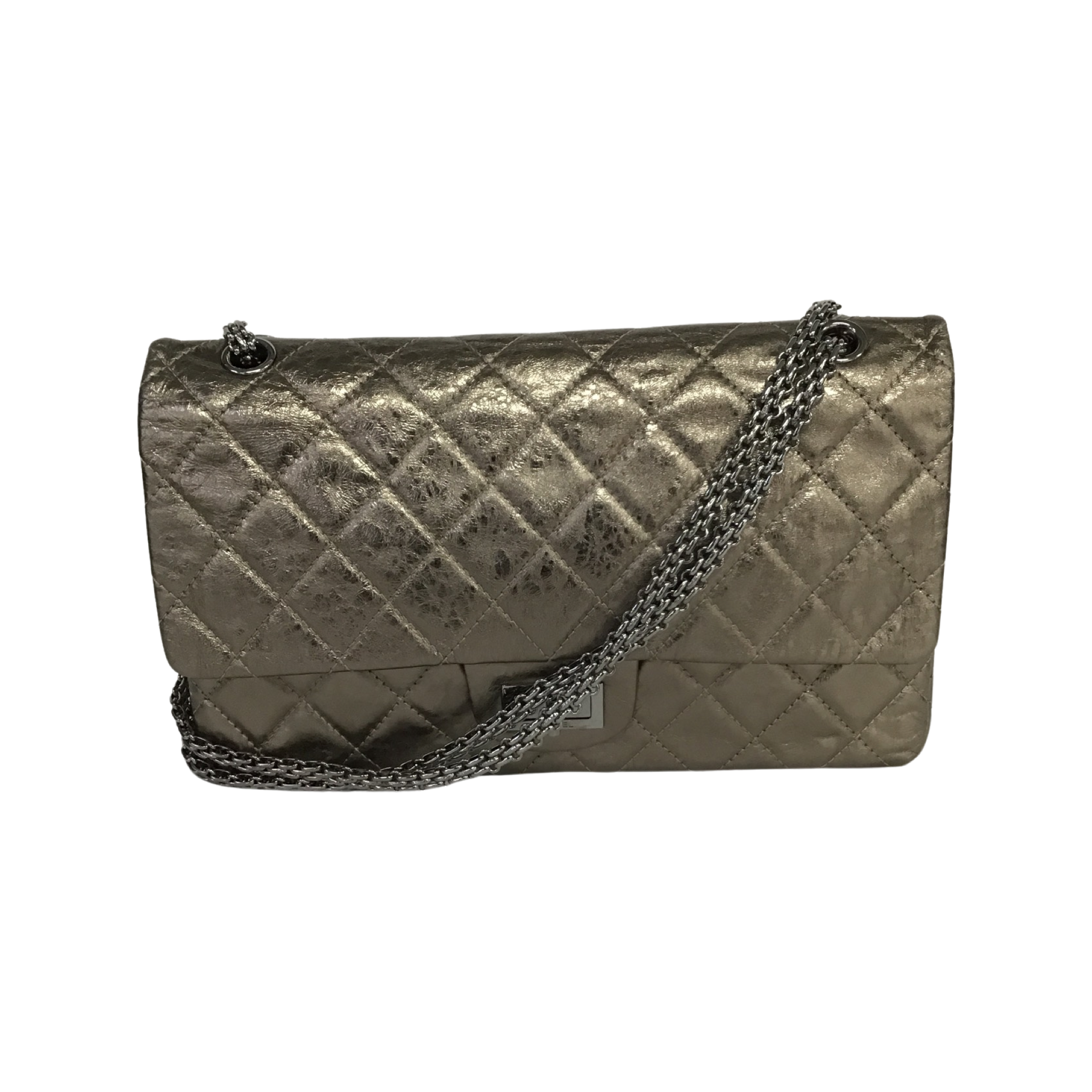 Chanel Reissue Double Flap Leather Shoulder Bag