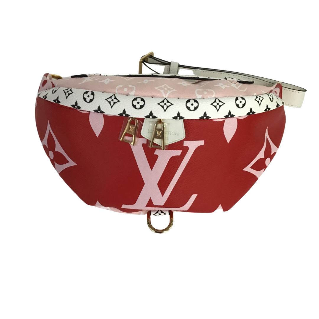 Louis Vuitton Bumbag Monogram Giant Red/Pink in Coated Canvas with  Gold-tone - US