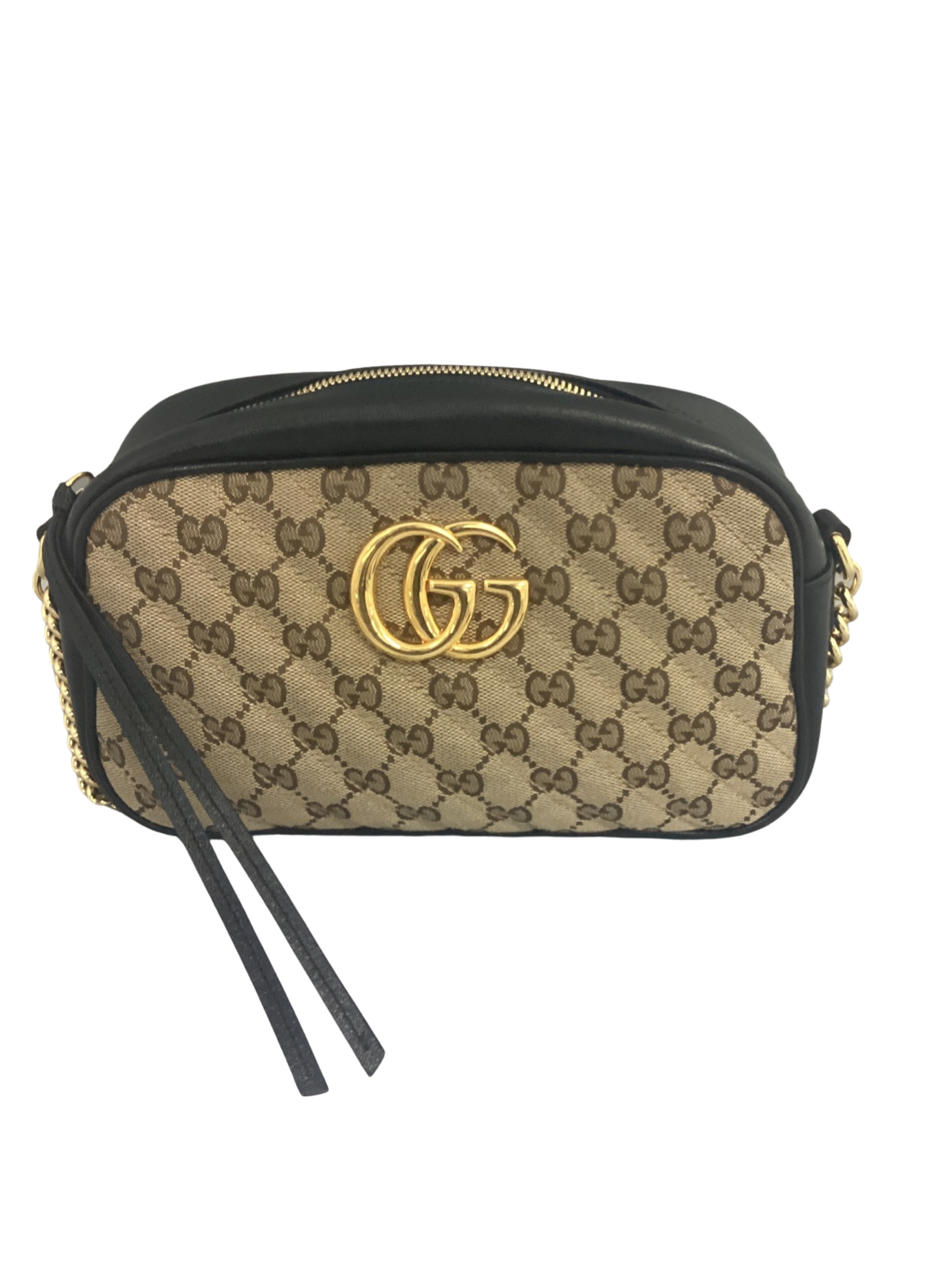 Gucci GG Marmont Mini Quilted Metallic Leather Shoulder Bag
