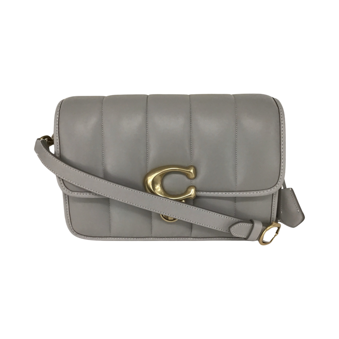 Coach grey shoulder bag hot sale